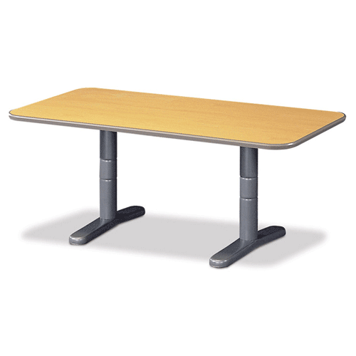 [웨이브&탑 시리즈] VIP테이블(오리발) 4~12인용 테이블 (국산상판)