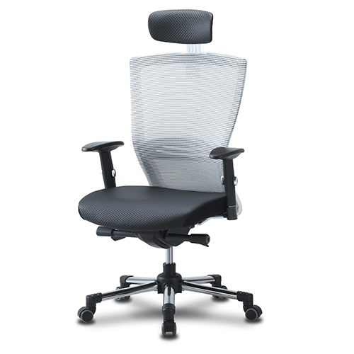 장수 메쉬 럭셔리1 사무용의자 (화이트사출)