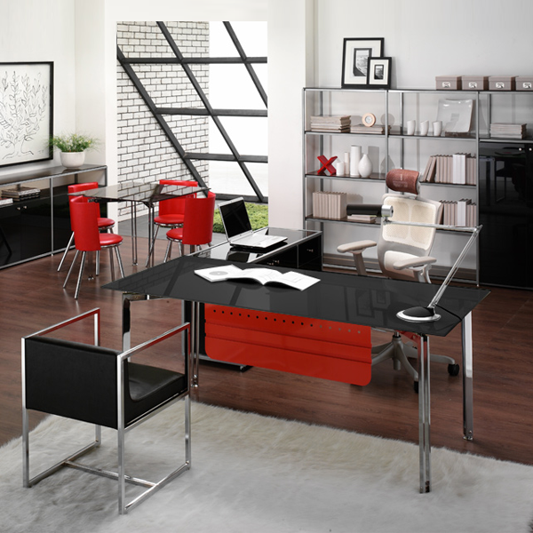 ETD009 유리 철재책상