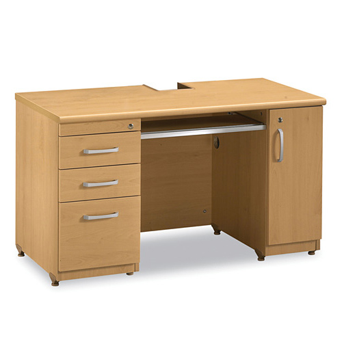 LCD 반매립형 교사책상 -주문제작-