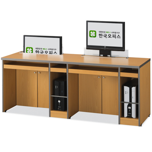 LCD 승하강 컴퓨터책상(2인용) ★주문제작