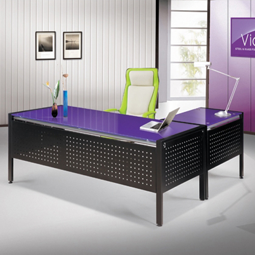 [할인이벤트]LF2810-7 바이올렛 유리책상