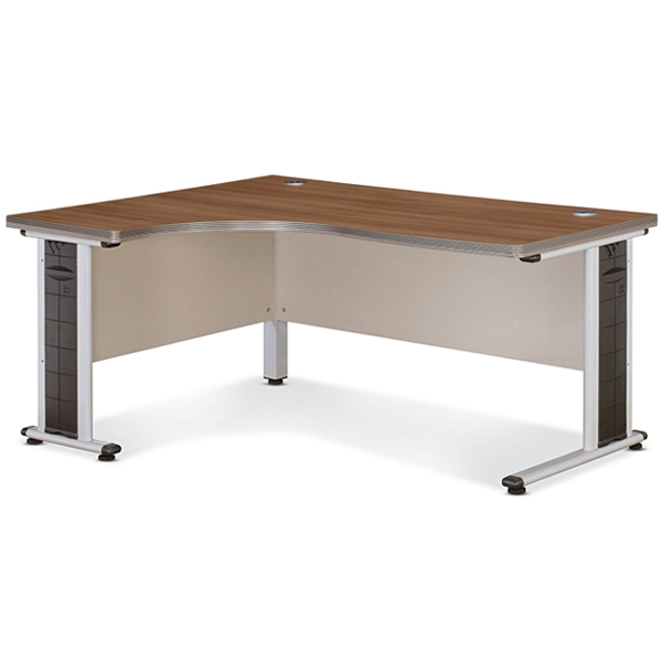 [유퍼스 시리즈] L형 책상(철재다리) ★주문제작