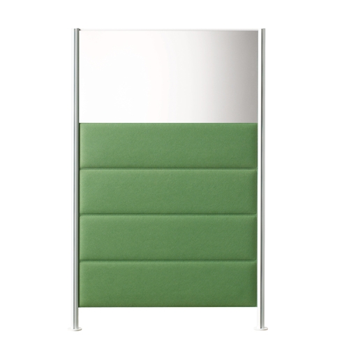 UNIQX 소리먹는 파티션 MF-데스크형 (H1370mm) 상부 불투명 아크릴