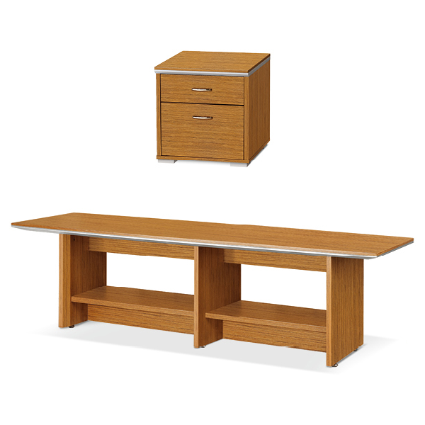 TLS 티크 소파테이블/전화대 (선반형)