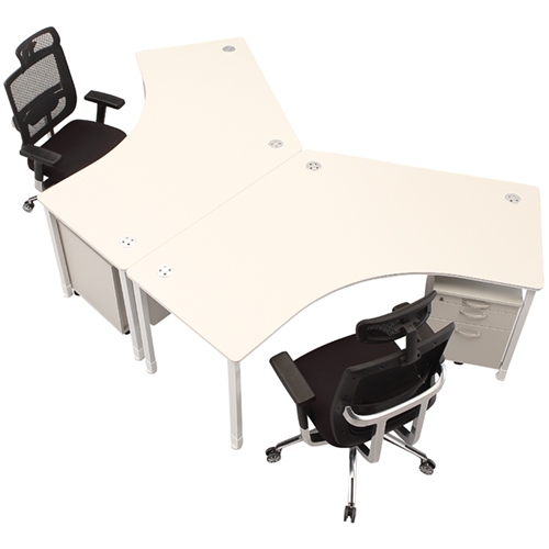 [SF/라온 시리즈] 믹스 120도 책상 ★2인책상★ / 스크린 별도