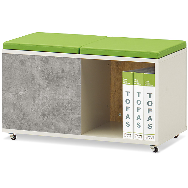 [멜론시리즈] 수납 스툴(책장형)