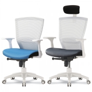 장수 메쉬 B형 사무용의자(올화이트)