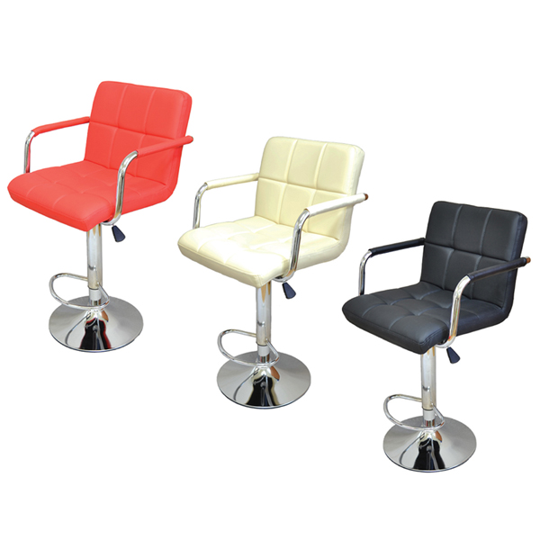 체스 팔걸이 바텐형 의자