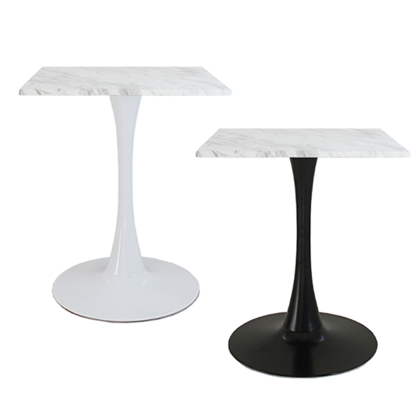 라인 사각 대리석 티테이블