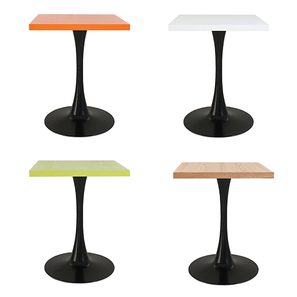 라인 블랙 사각 티테이블