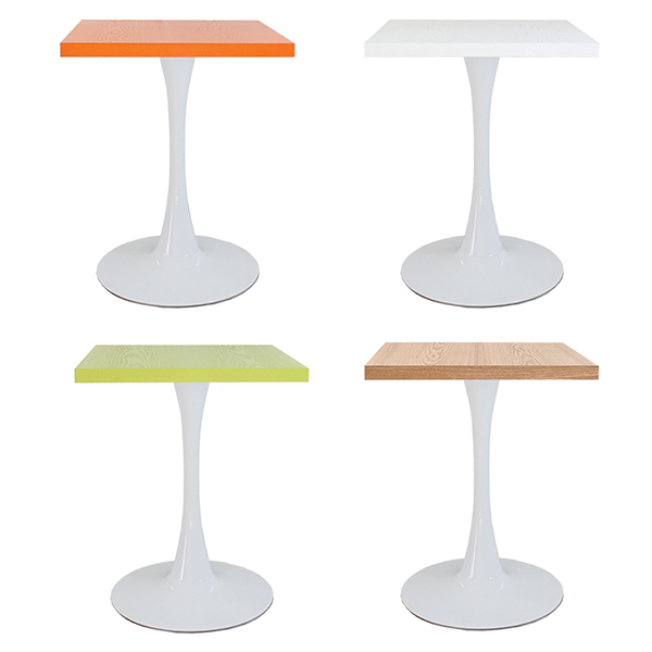 라인 화이트 사각 티테이블