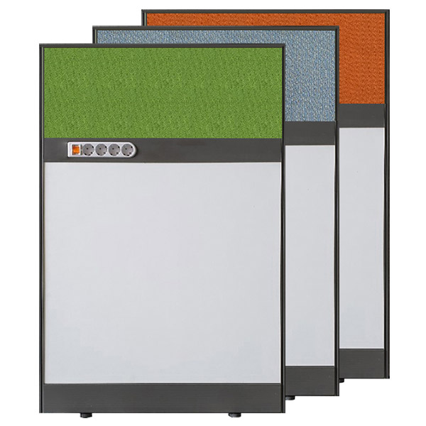 PVC 45T 콘센트 상부 패브릭 파티션 H1200