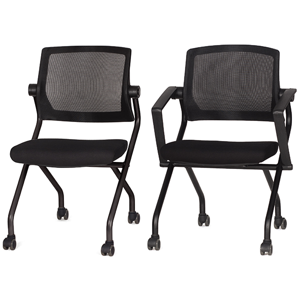 POSE 포세 접이식 회의용의자 (블랙 프레임 / 택배발송불가)