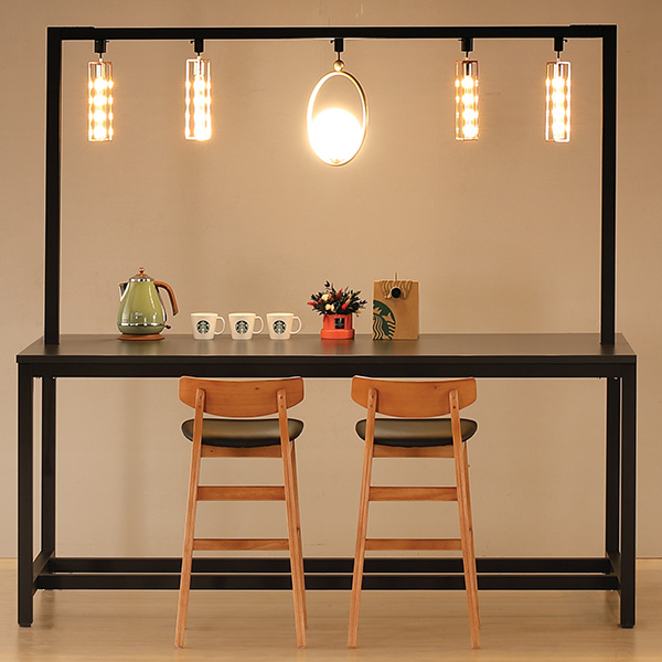 카페테리아 조명형 테이블 (전구 / 레일소켓별도)