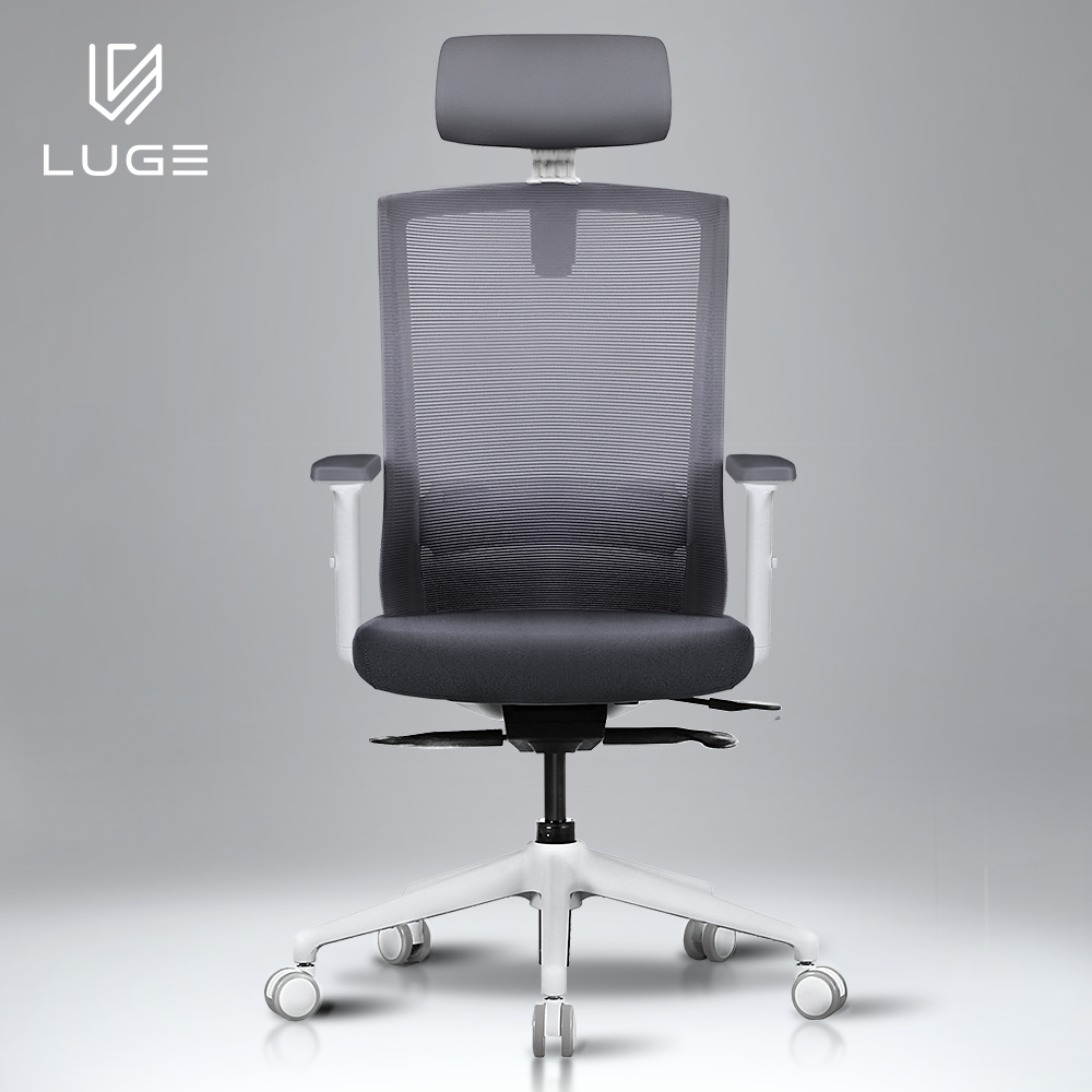 LUGE 루게 L65 사무용의자 화이트프레임 - 전국배송