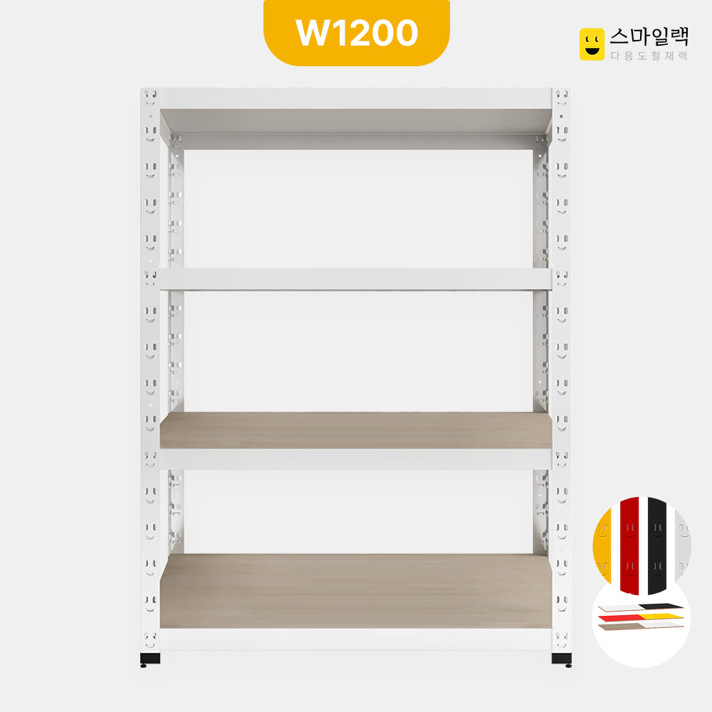 스마일랙 W1200 X D500 다용도 선반 / 기본 2단 -DIY- 전국배송