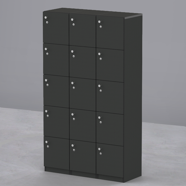 심플즈 5단 신발장 겸 사물함 (D350 / NO.303 / 매트블랙 바디)