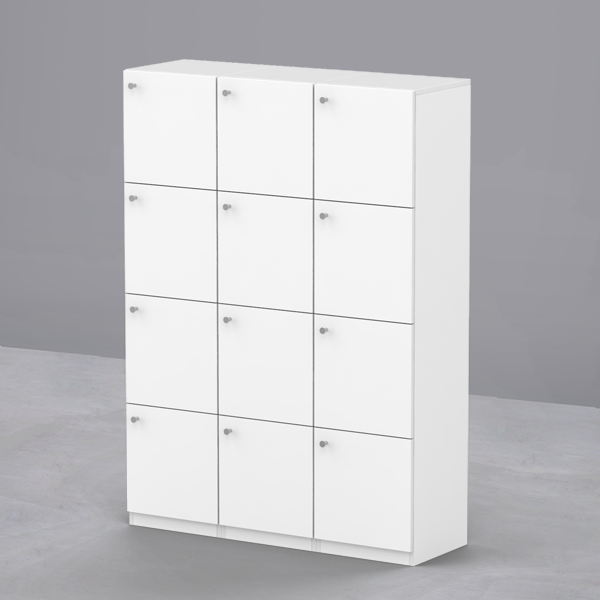 심플즈 4단 사물함 (D400 / NO.308 / 화이트 바디)