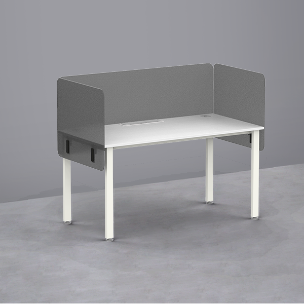 심플즈 공용 아크릴 파티션 H600 (NO.165 / 블랙 프레임)