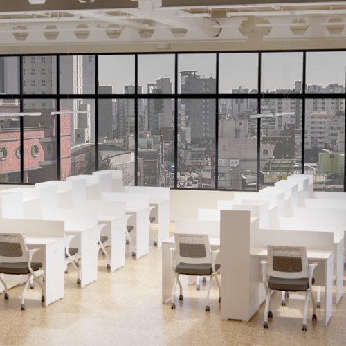 심플즈 스터디 카페 책상 (NO.395)