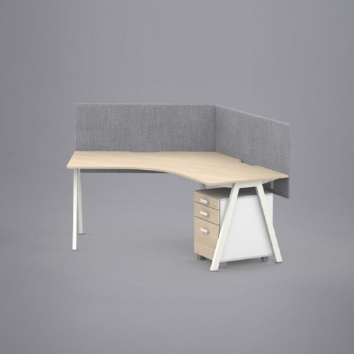 심플즈 A7 120도 책상 (NO.249 / 스크린 별도)