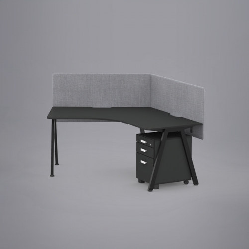 심플즈 A7 120도 책상 (NO.249 / 스크린 별도)