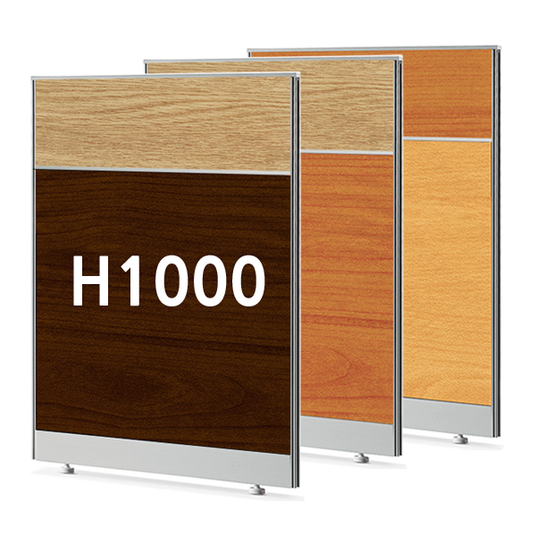 PVC 45T 우드 파티션 투톤 높이 1000