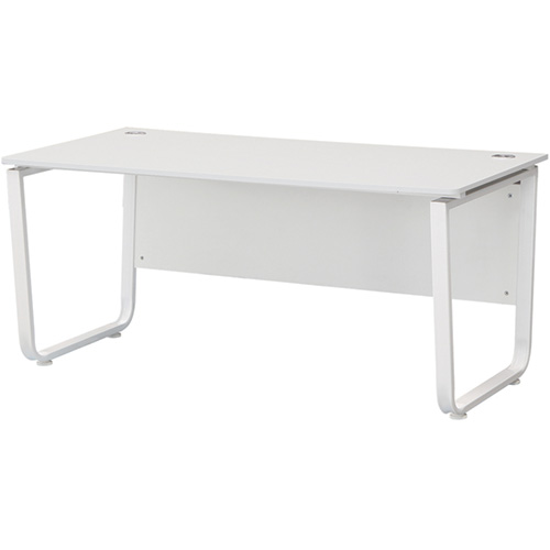 [U-line 시리즈] 일자형 책상 (국산상판) (가림판 포함)