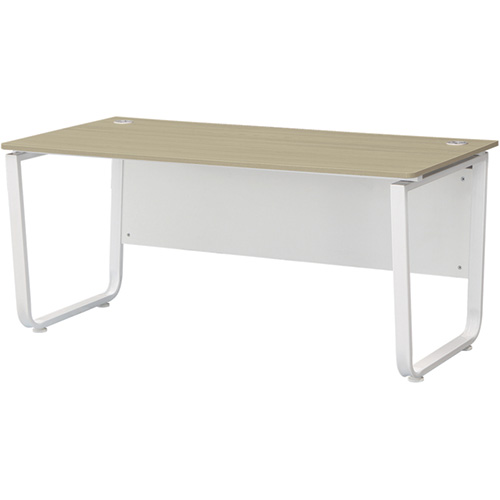 [U-line 시리즈] 일자형 책상 (국산상판) (가림판 포함)