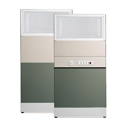 [플랜맥스] 60T 블럭파티션 H1560 (일면배선벨트타일/스크린유리)