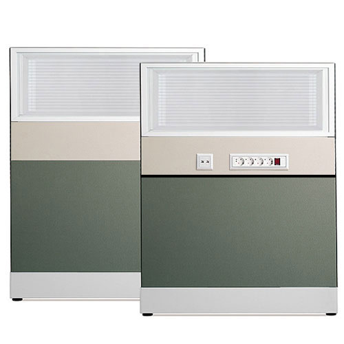 [플랜맥스] 60T 블럭파티션 H1360 (일면배선벨트타일/스크린유리)