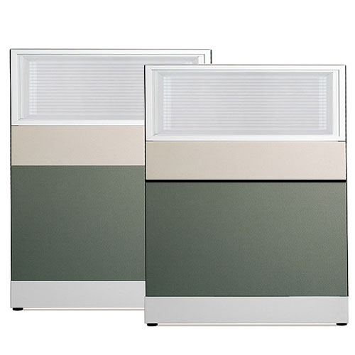 [플랜맥스] 60T 블럭파티션 H1360 (일면벨트타일/스크린유리)