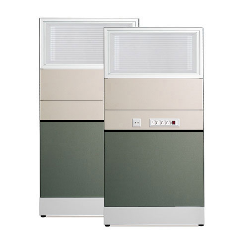 [플랜맥스] 60T 블럭파티션 H1560 (일면배선벨트타일-일면벨트타일 /스크린유리)