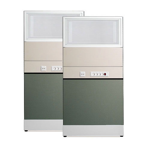 [플랜맥스] 60T 블럭파티션 H1560 (양면배선벨트타일 /스크린유리)