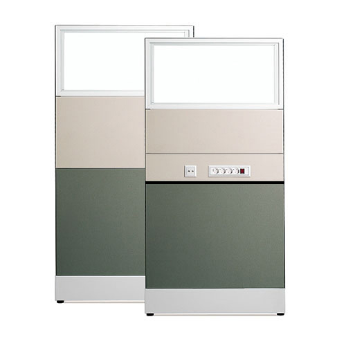 [플랜맥스] 60T 블럭파티션 H1560 (일면배선벨트타일 /상단유리)