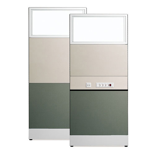[플랜맥스] 60T 블럭파티션 H1760 (일면배선벨트타일 /상단유리)