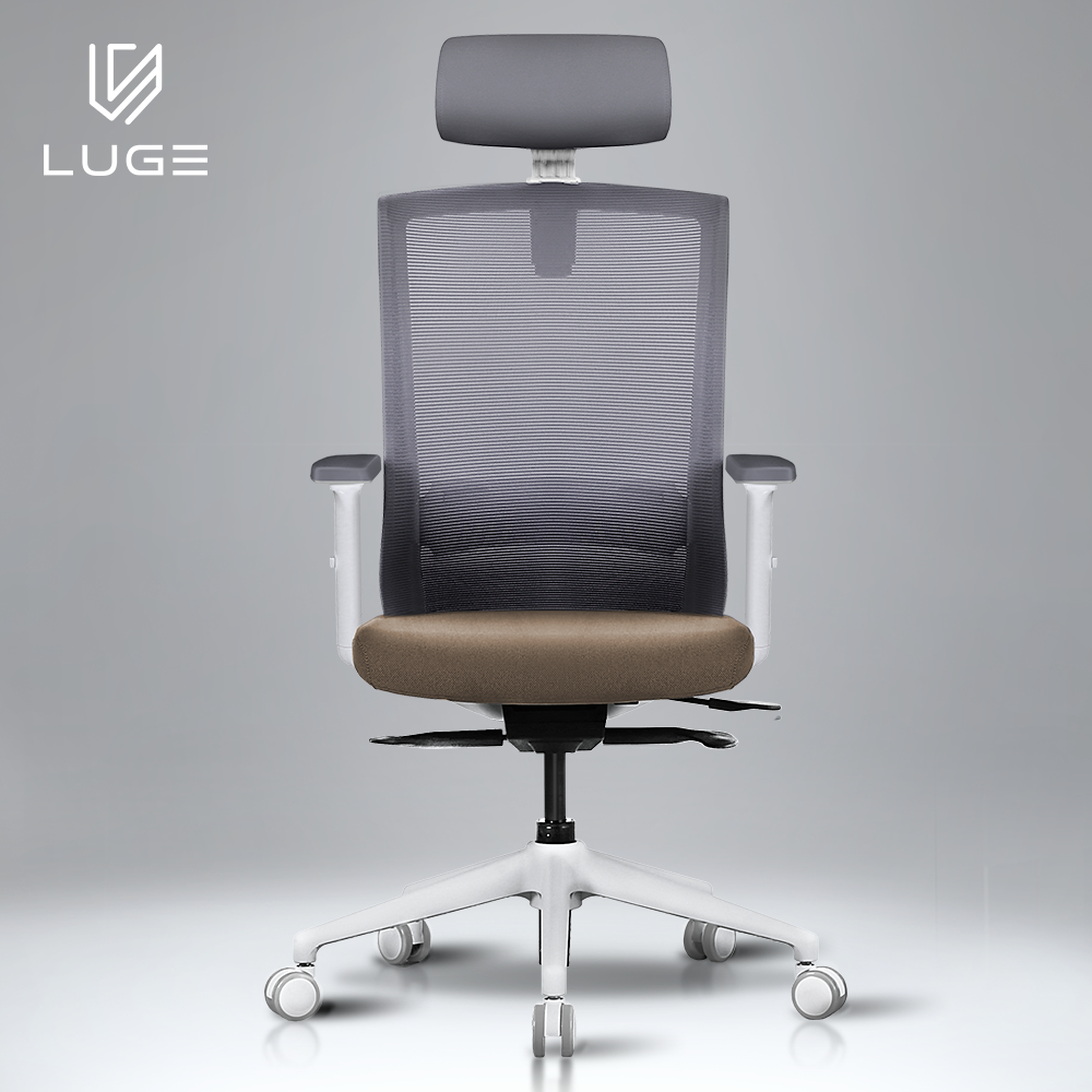 LUGE 루게 L65 사무용의자 화이트프레임 - 전국배송