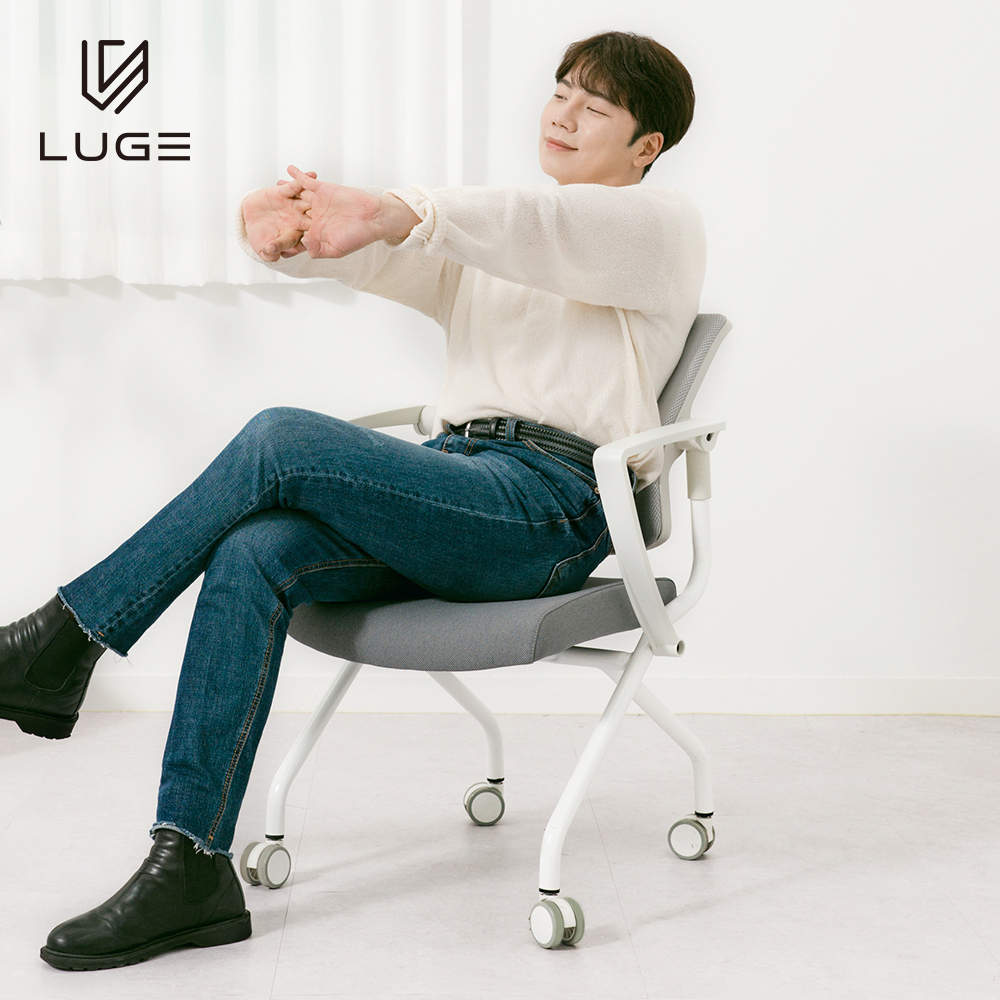 LUGE 루게 MT50 메트로 회의용의자 블랙프레임 - 전국배송