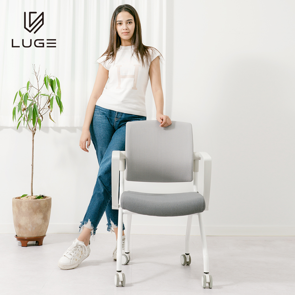 LUGE 루게 MT50 메트로 회의용의자 블랙프레임 - 전국배송