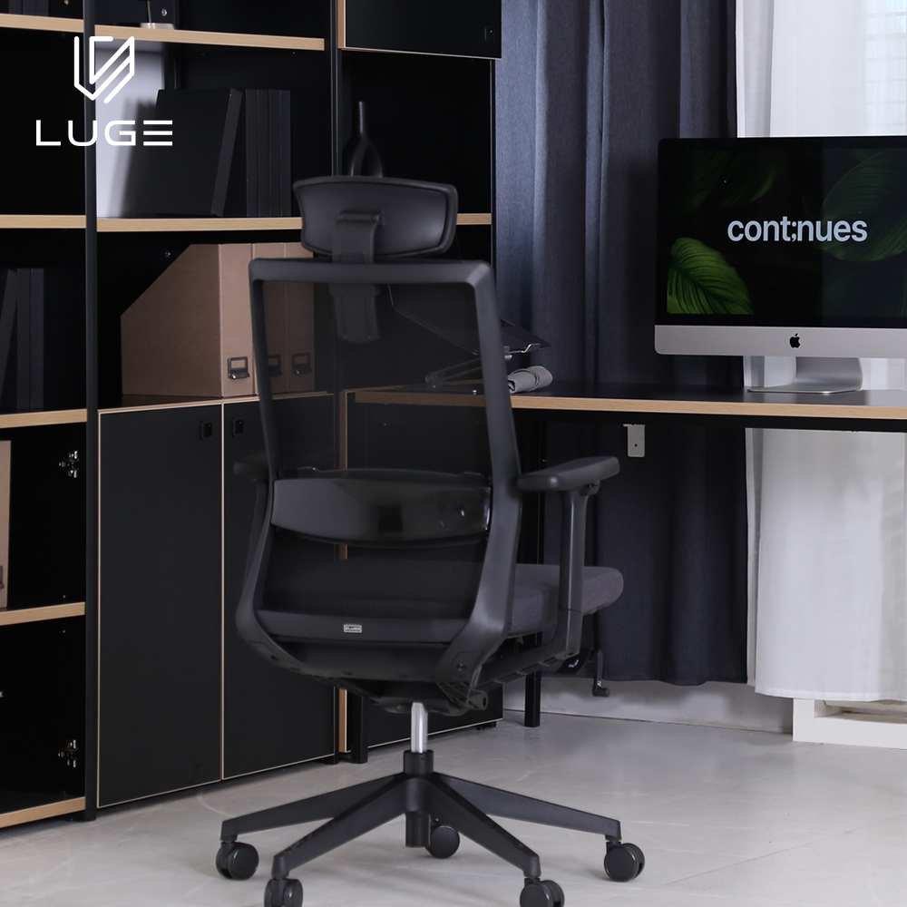 LUGE 루게 L80 프리미엄의자 화이트프레임