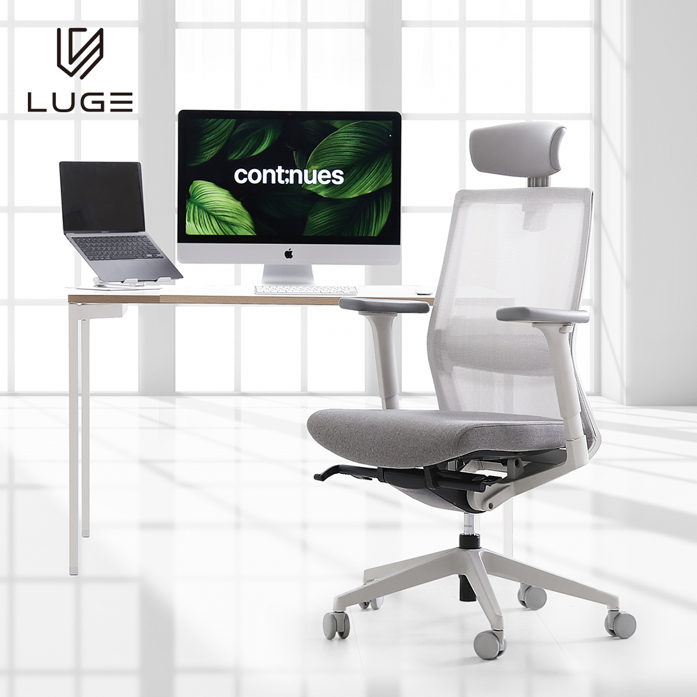 LUGE 루게 L80 프리미엄의자 화이트프레임