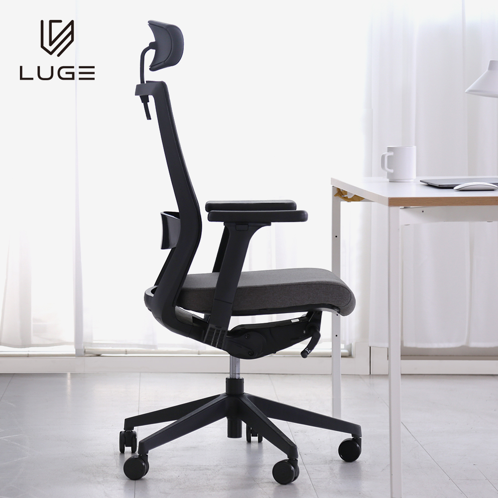 LUGE 루게 L80 프리미엄의자 화이트프레임