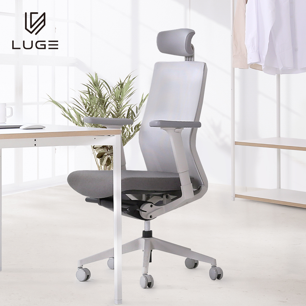 LUGE 루게 L80 프리미엄의자 화이트프레임