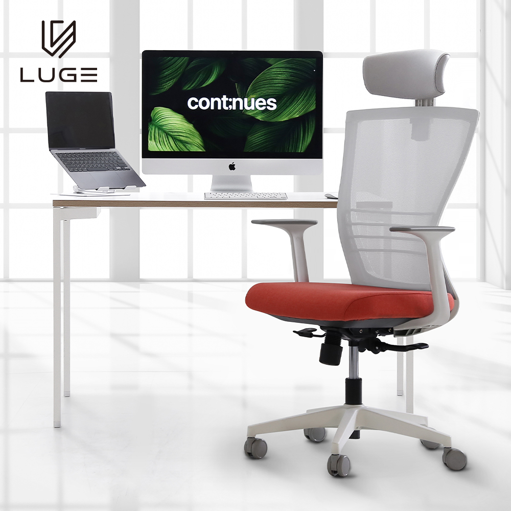 LUGE 루게 L55 프리미엄의자 화이트프레임
