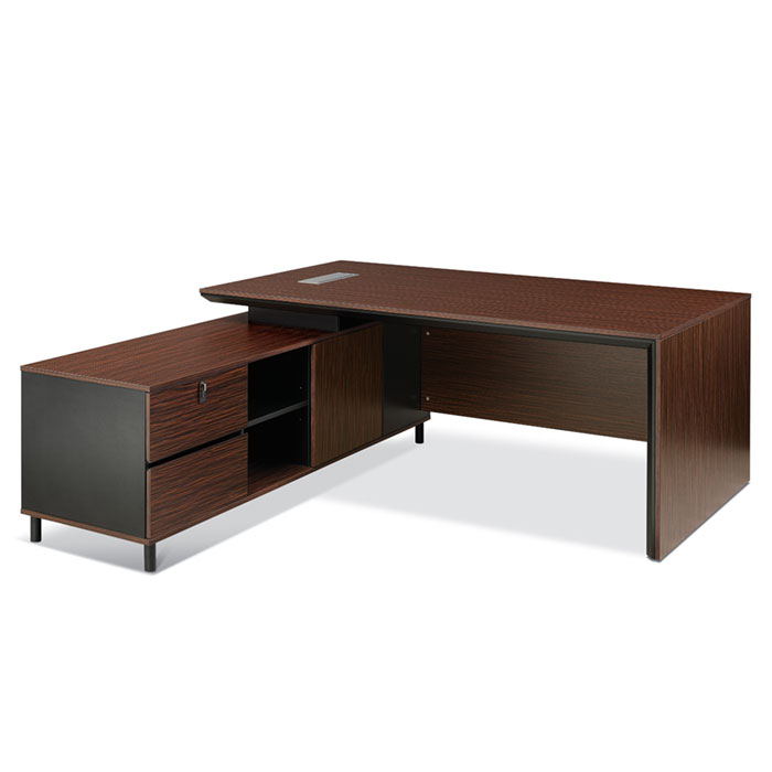 ELD-001 흑단 오빅스 중역용책상 (사이드 포함)