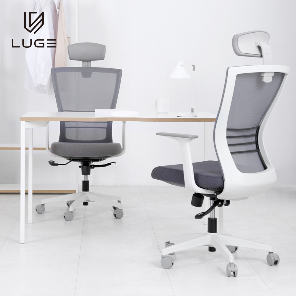 LUGE 루게 L55 프리미엄의자 화이트프레임