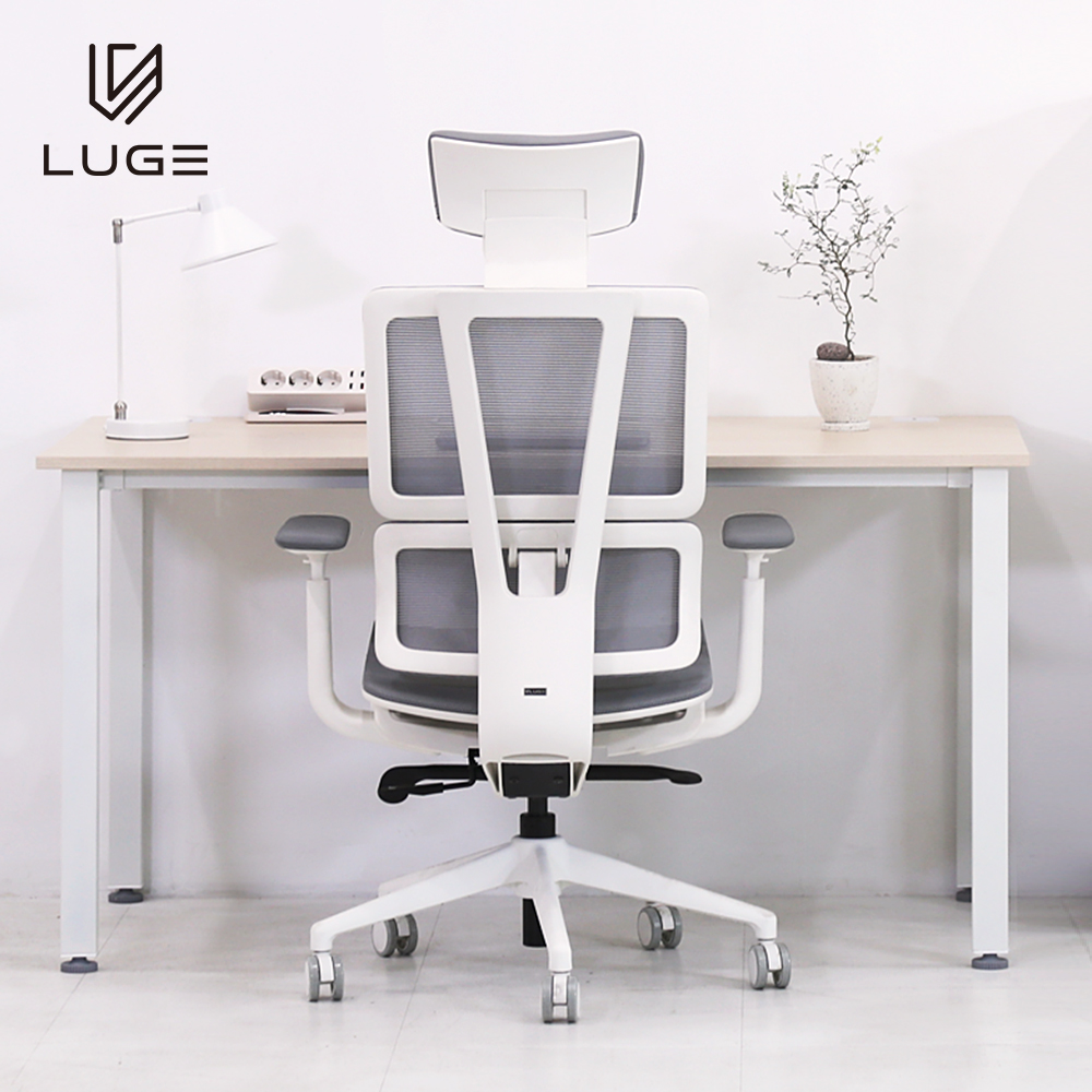 LUGE 루게 LX55 AIR 3D 듀얼 백 서포터 올메쉬 의자