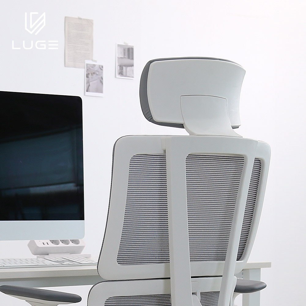 LUGE 루게 LX55 AIR 3D 듀얼 백 서포터 올메쉬 의자