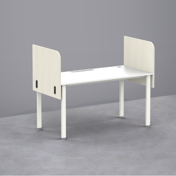 심플즈 공용 스크린 파티션 H600 (측면 / NO.109 / 블랙 프레임)